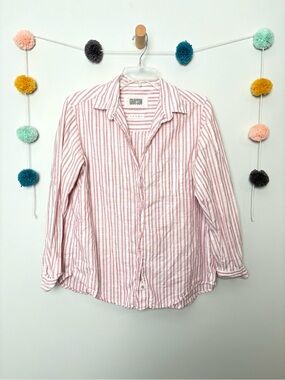 Grayson The Hero Button Up Pink Striped Shirt